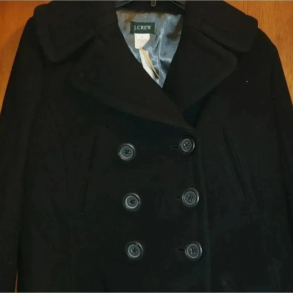 J CREW Ladies‎ black winter coat - Picture 3 of 14